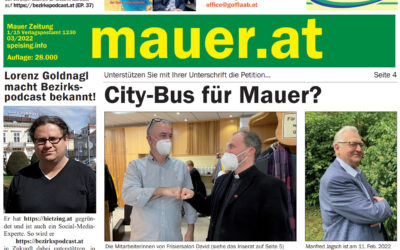 Mauer Zeitung: März-Ausgabe online
