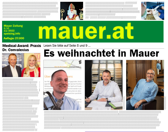Mauer Zeitung: Nov.-Ausgabe online!