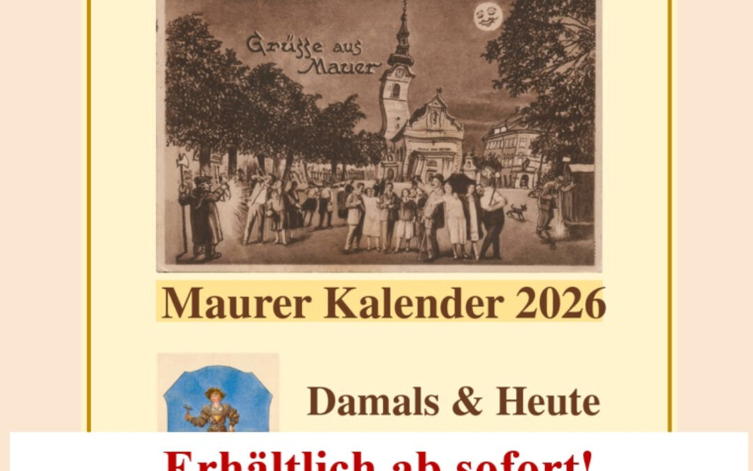 Kalender 2026 der Maurer Heimatrunde